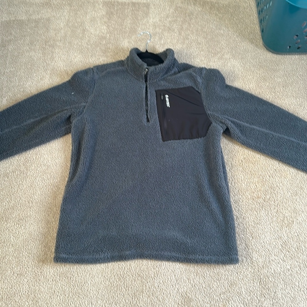 Hi-Tex quarter zip fleece sweater